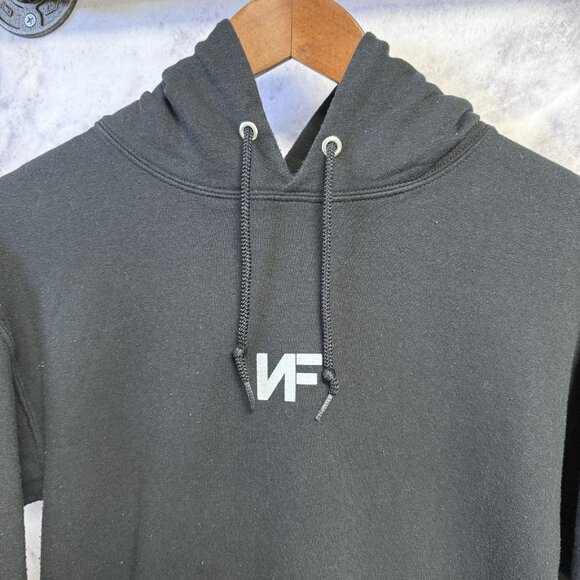 NF Real Music Hope Tour MMXXIV Black Hoodie Men’s Size Small 19x25 - Picture 3 of 16